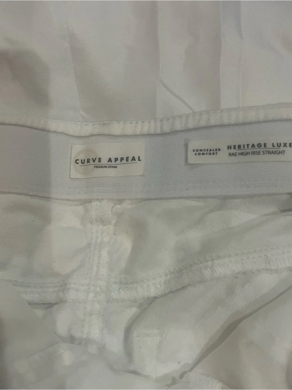 Curve Appeal white jeans